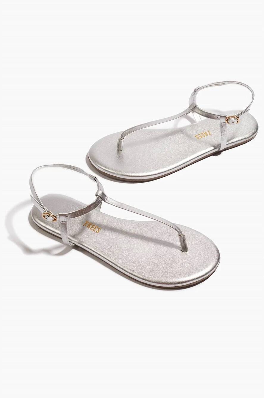 TKEES Mariana Leather T Strap Sandal Fairylust 9 NWT Beach Coastal Chic